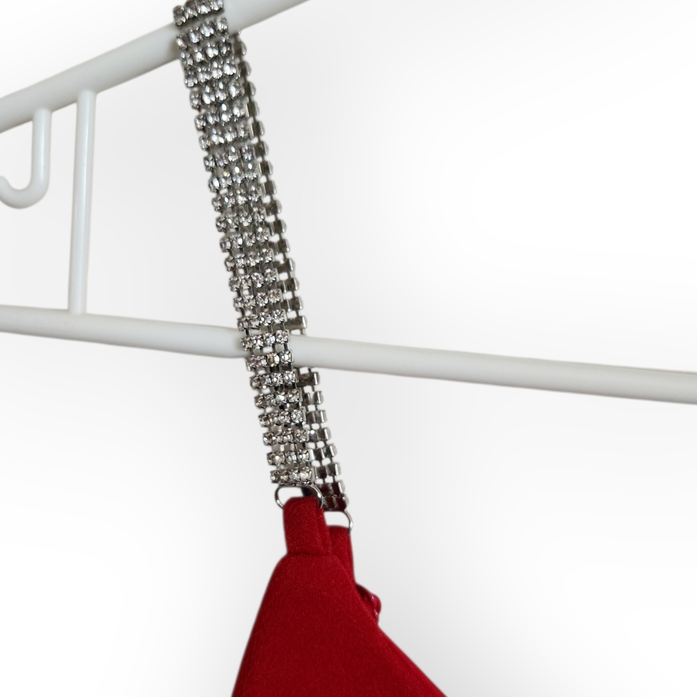 Urban Red Mini Dress with Chain Straps Girls Large - Picture 3 of 5